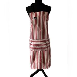 Striped Red and White Apron